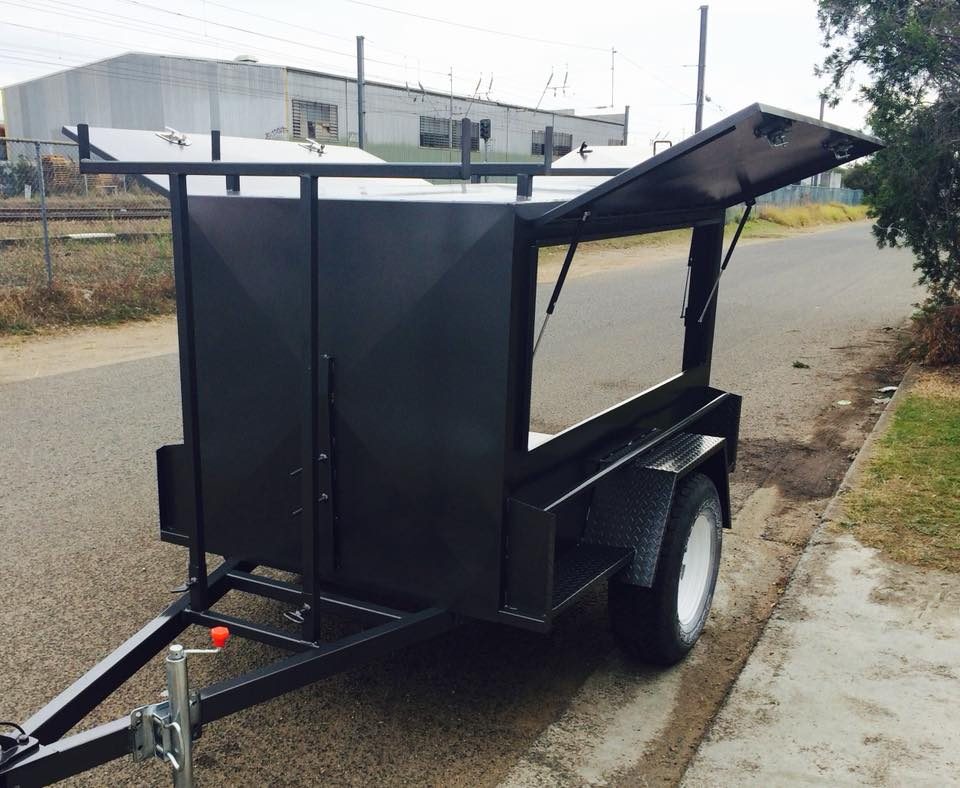 8×5 Commercial Tandem Tradesman Workstation Trailer